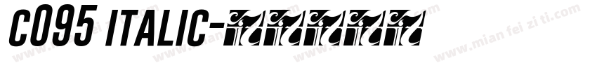 c095 italic字体转换